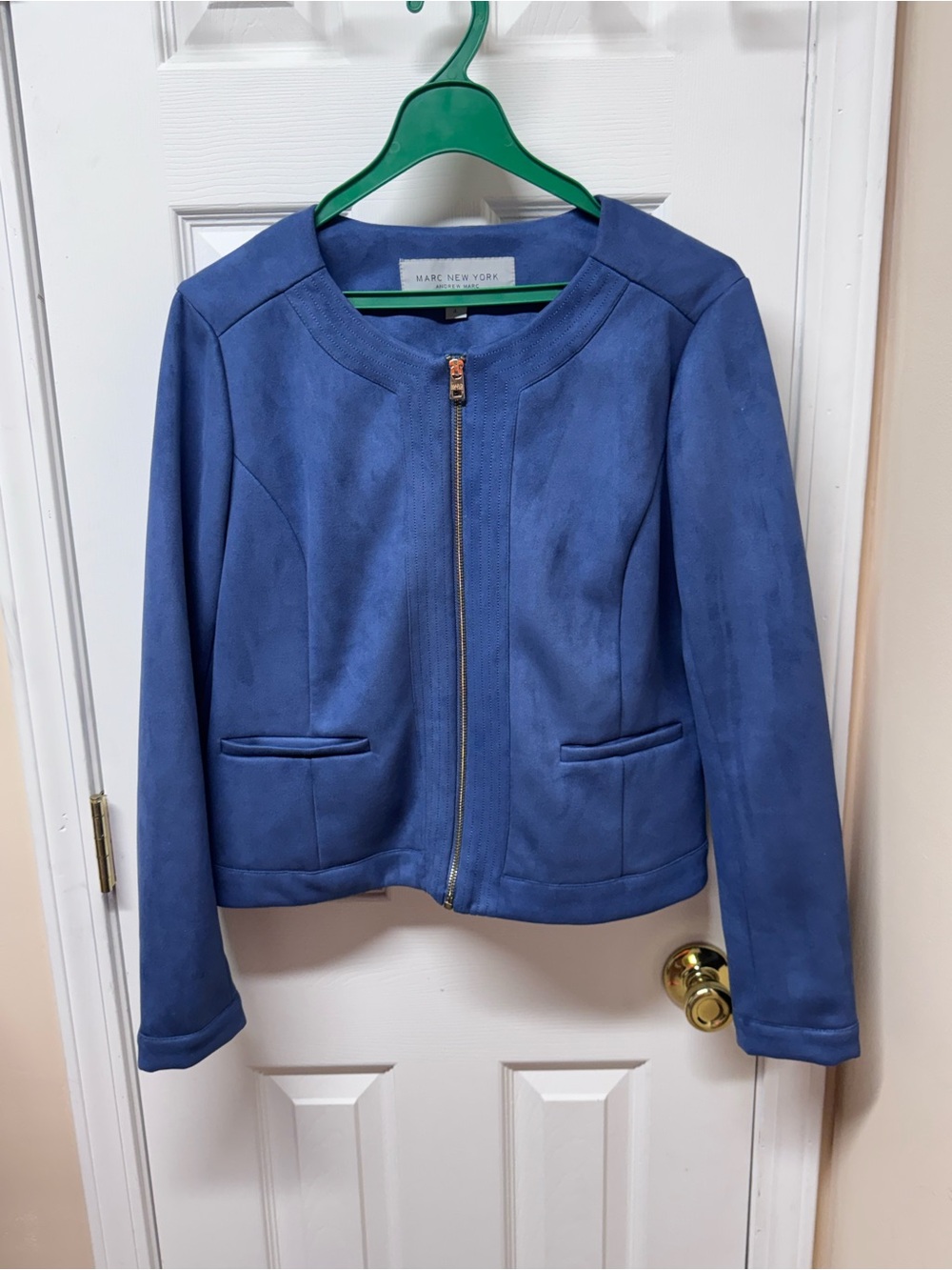Andrew Marc New York Faux Suede Tailored Jacket – Women’s Large